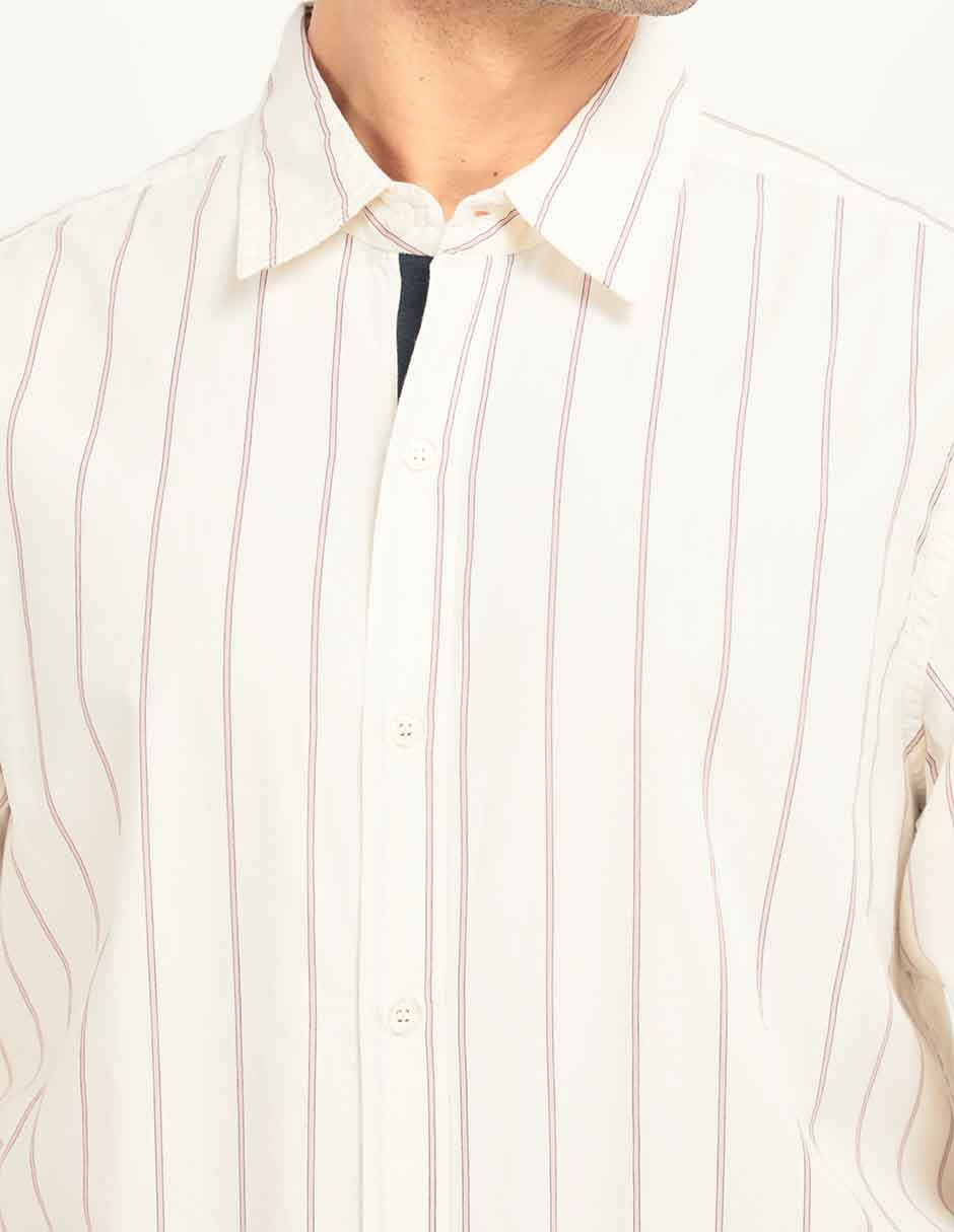 Camisa casual manga larga para hombre 4