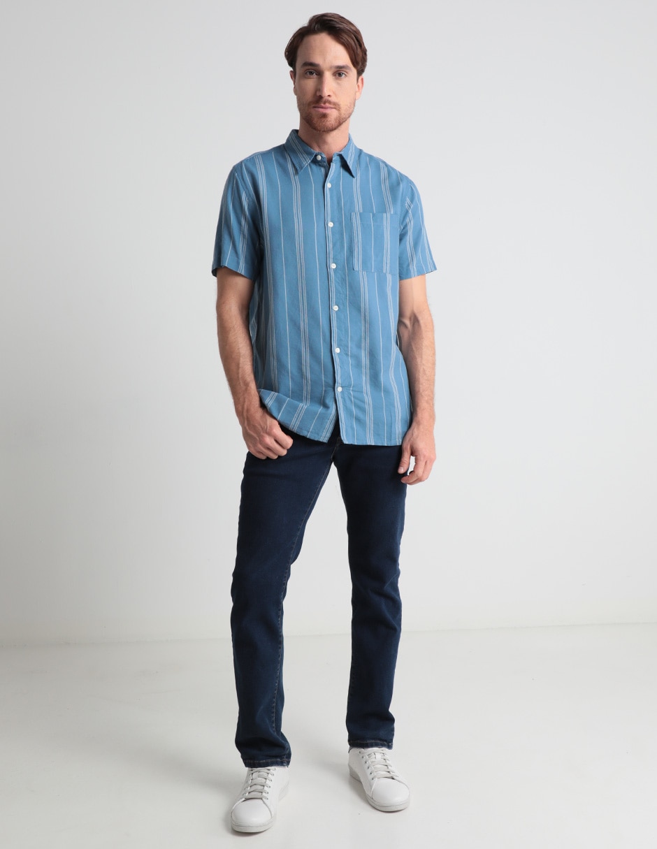 CAMISA WEEKEND, CH, PLÚMBAGO MEDIO PRET
