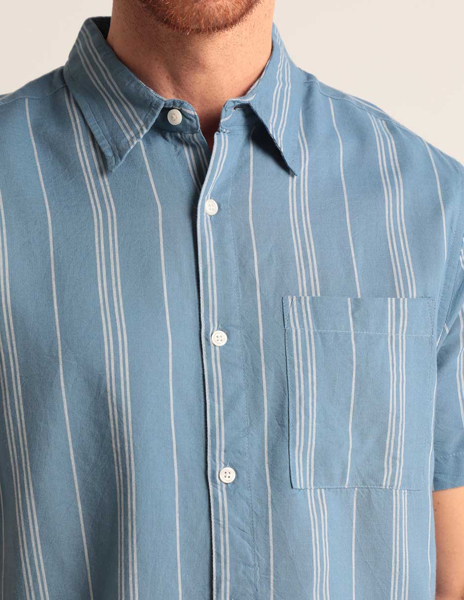 CAMISA WEEKEND, CH, PLÚMBAGO MEDIO PRET