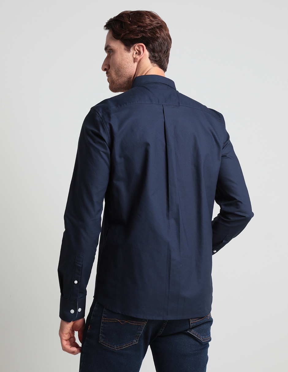 CAMISA WEEKEND, M, AZUL MARINO LISO M L