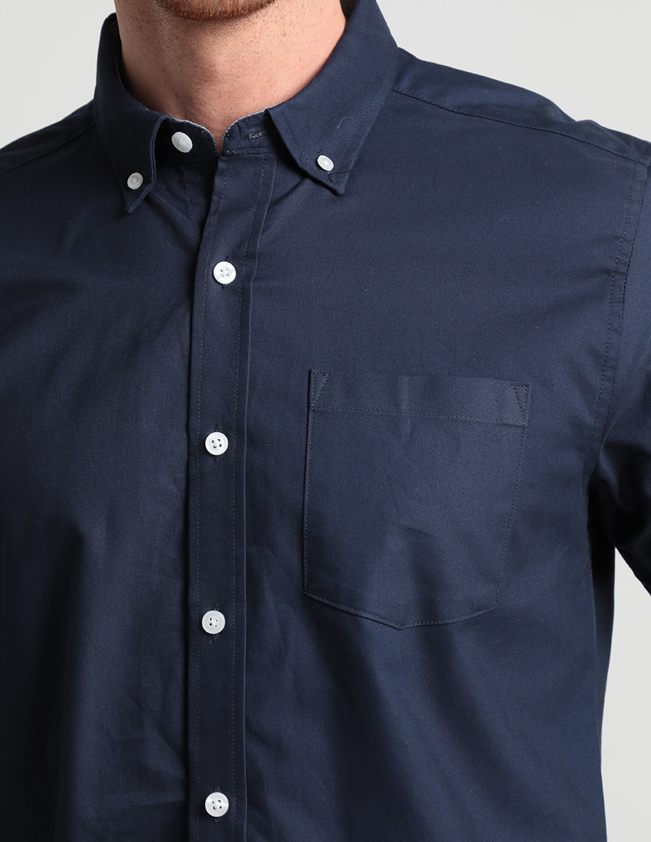CAMISA WEEKEND, M, AZUL MARINO LISO M L