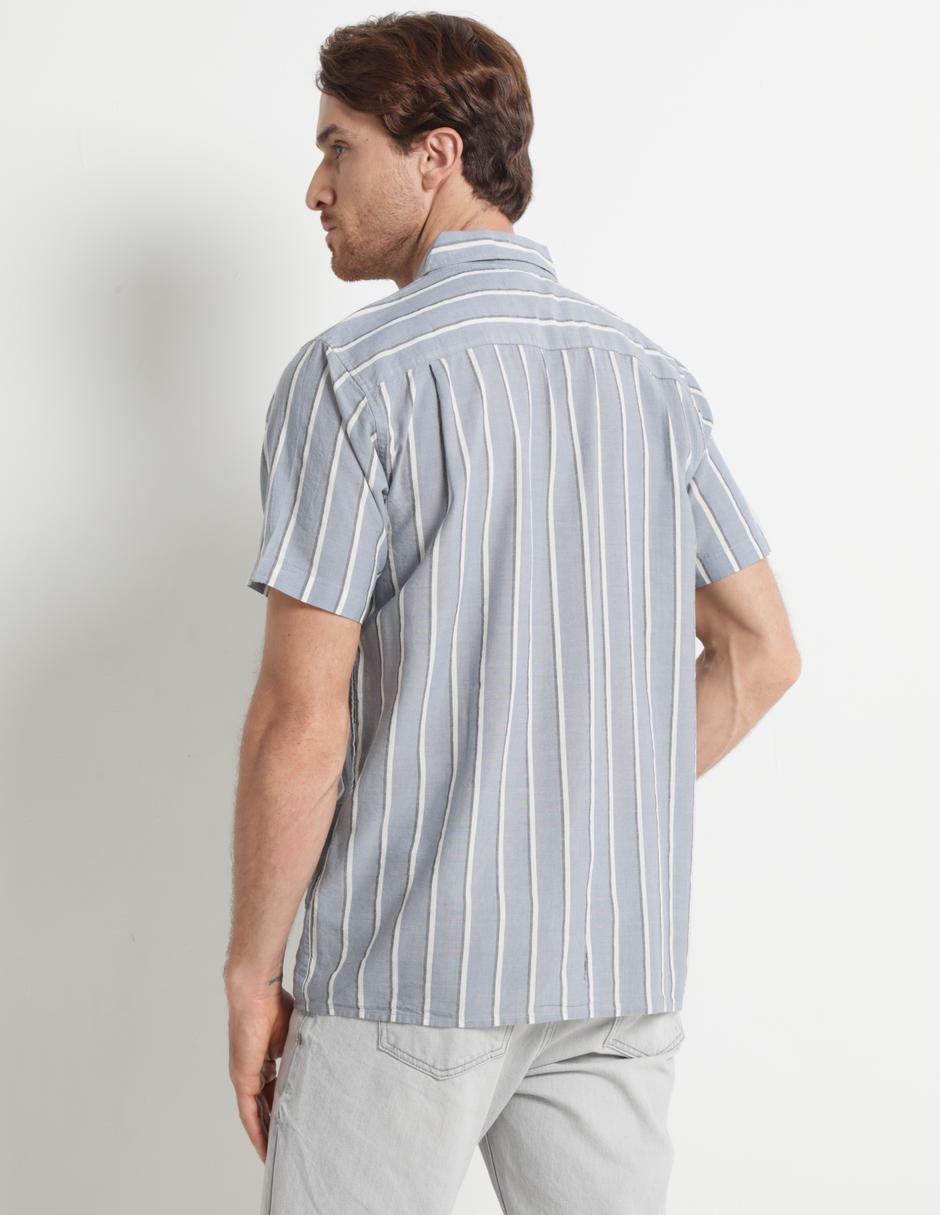 Camisa casual de algodón manga corta para hombre 2