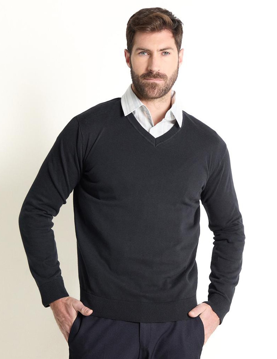 Suéter cuello V para hombre Suéter cuello V para hombre