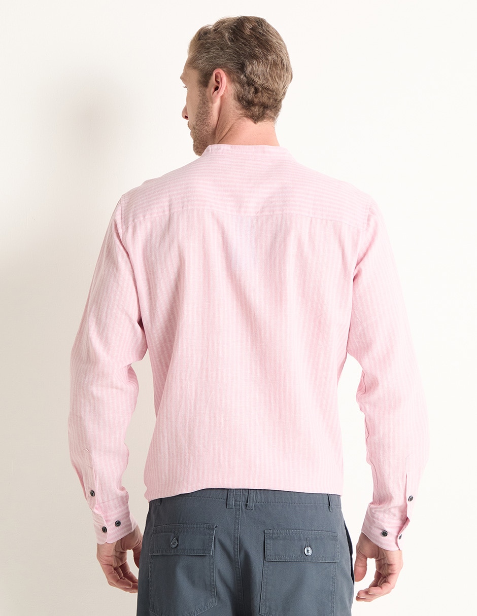 Camisa casual de algodón manga larga para hombre 2