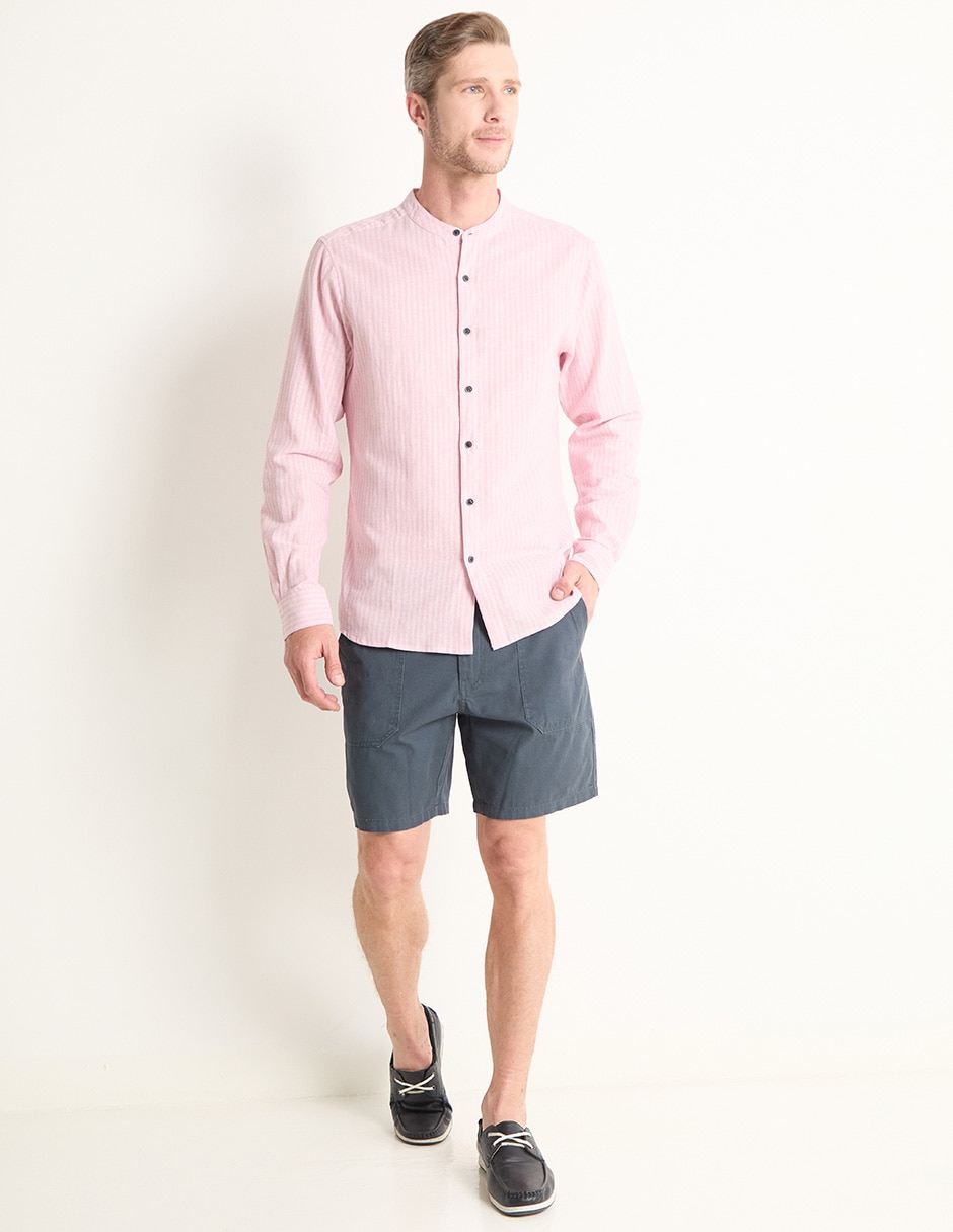Camisa casual de algodón manga larga para hombre 3