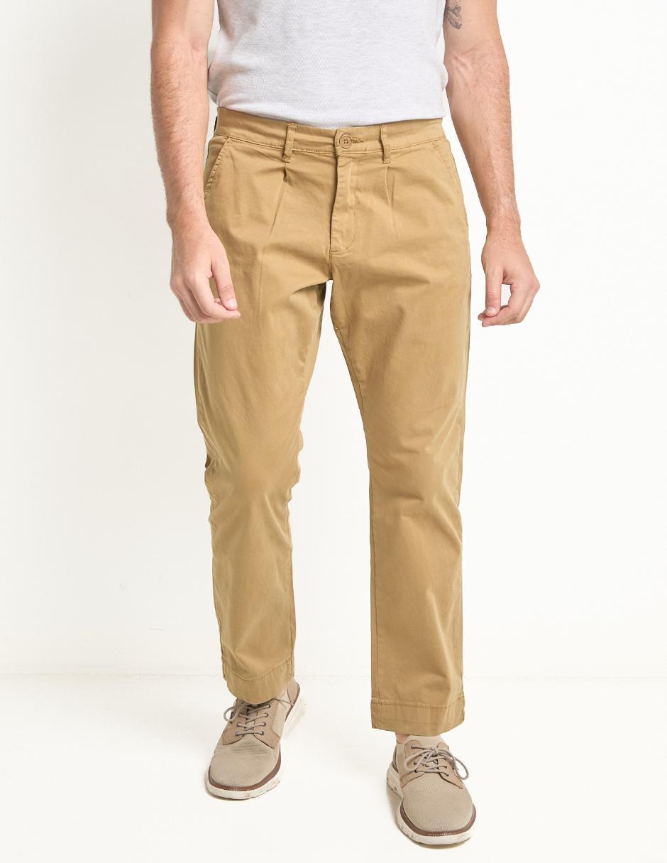 Pantalón chino recto de algodón para hombre Pantalón chino recto de algodón para hombre