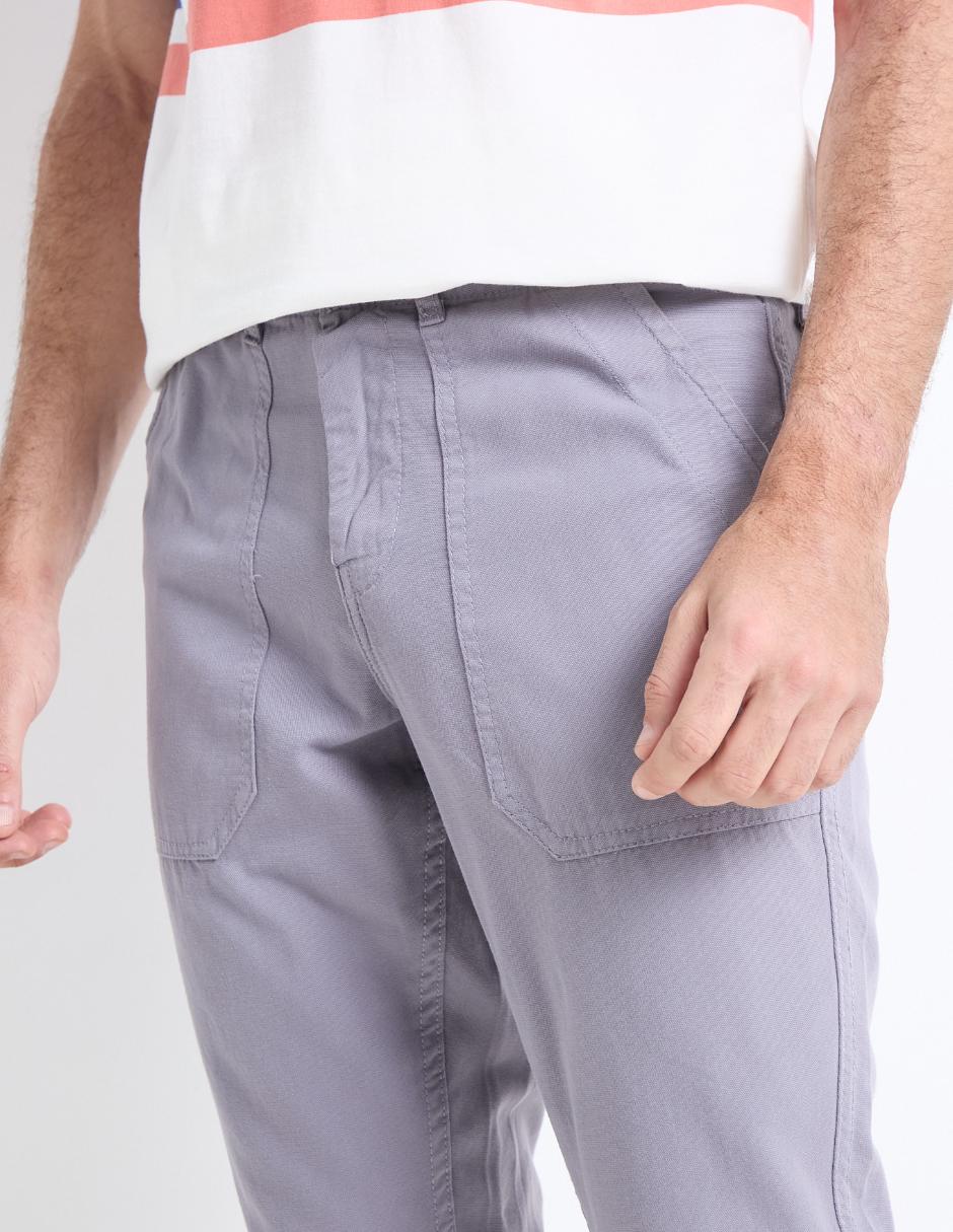 Pantalón cargo slim para hombre 4