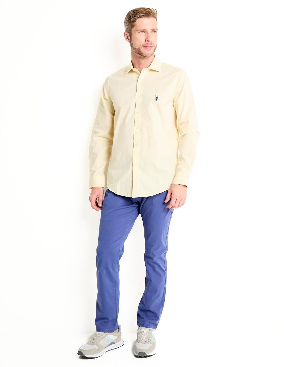 Pantalón chino recto de algodón para hombre 3
