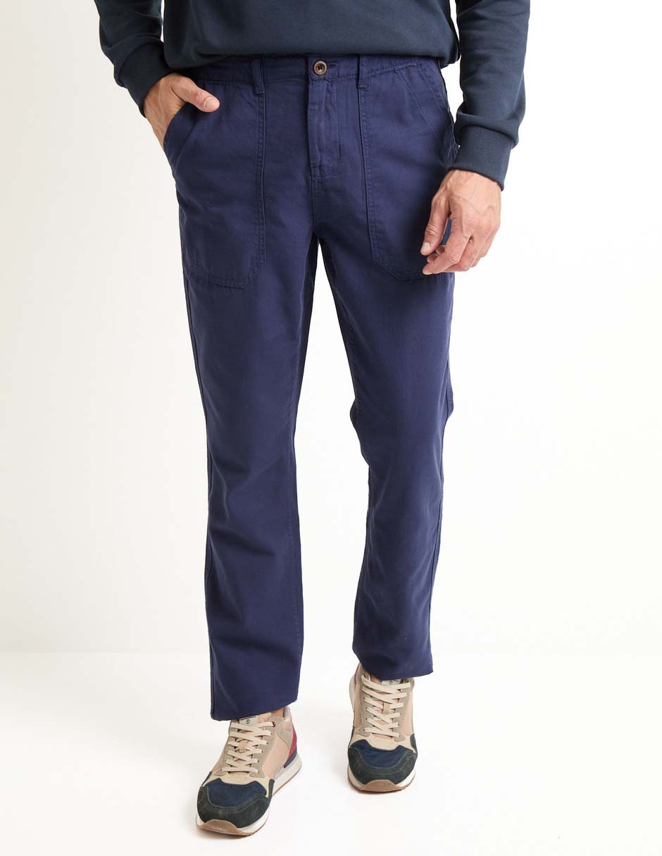 Pantalón casual straight Weekend de algodón para hombre Suburbia