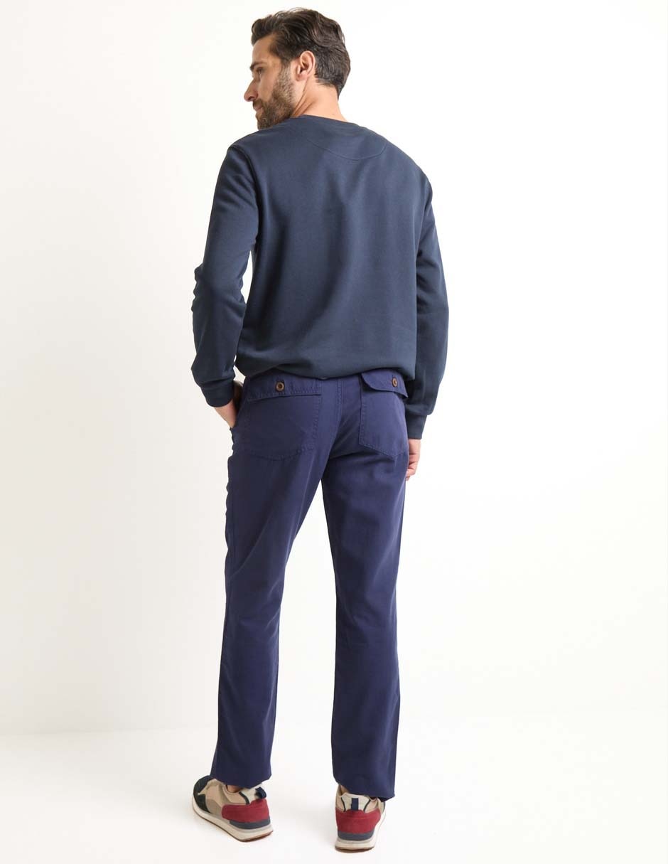 Pantalón recto de algodón para hombre 2