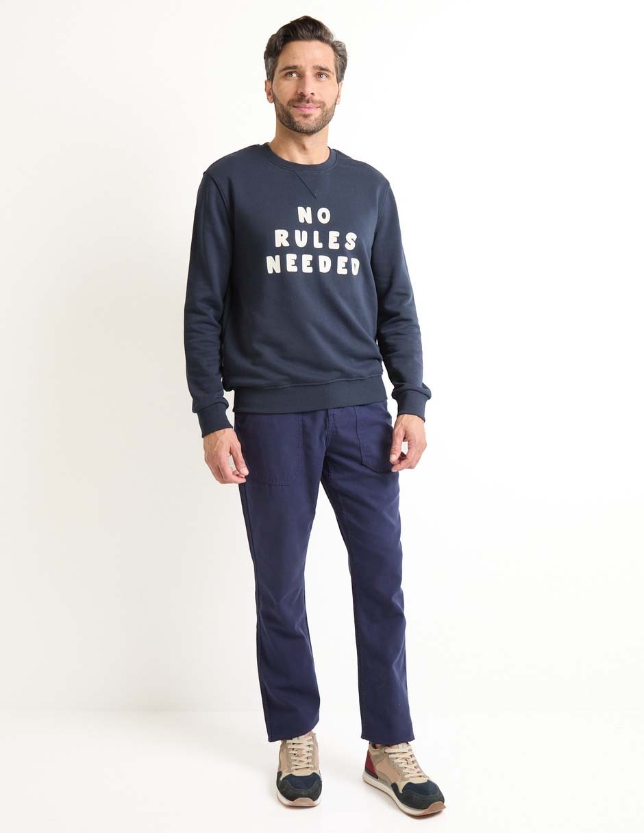 Pantalón recto de algodón para hombre 3