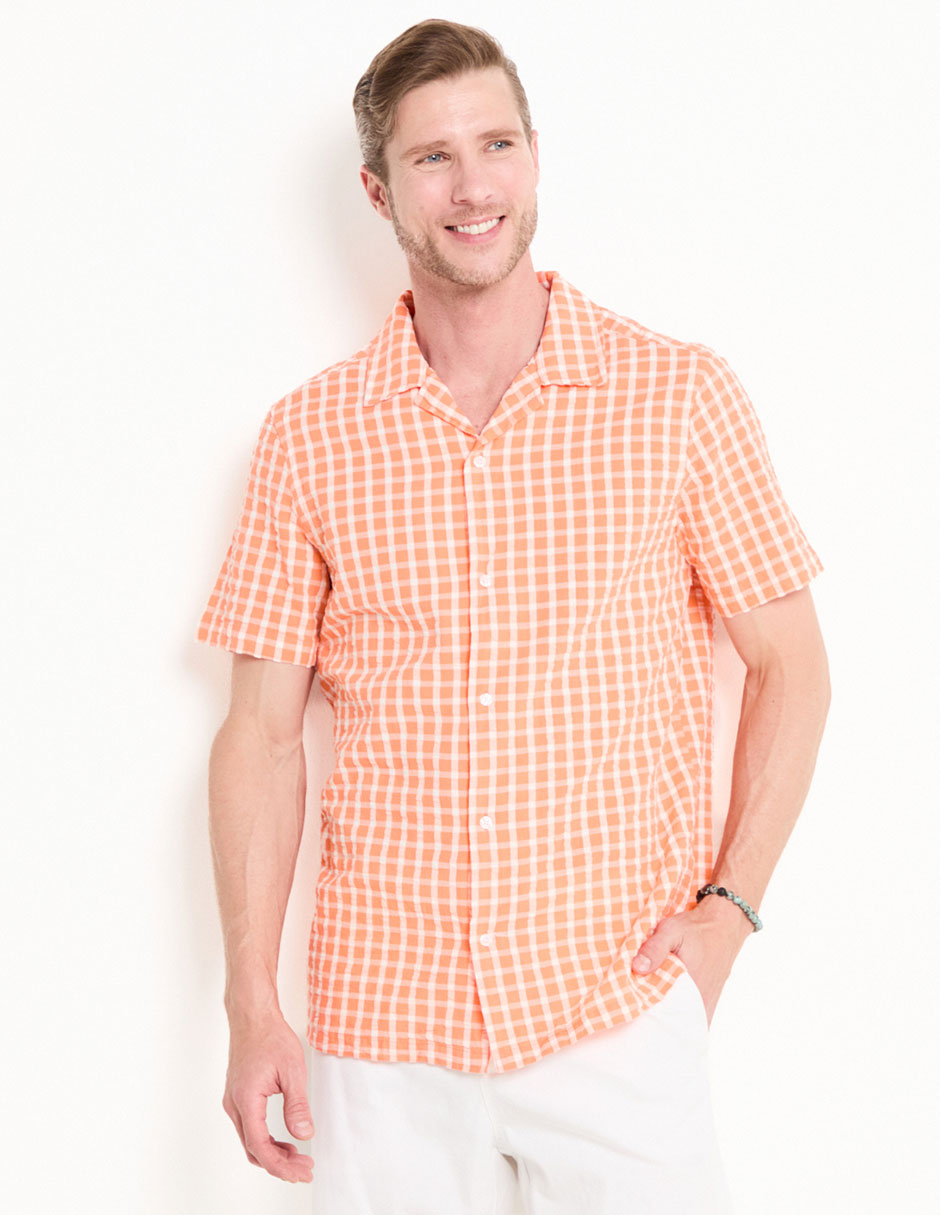 Camisa casual Weekend de algodón manga corta para hombre 1