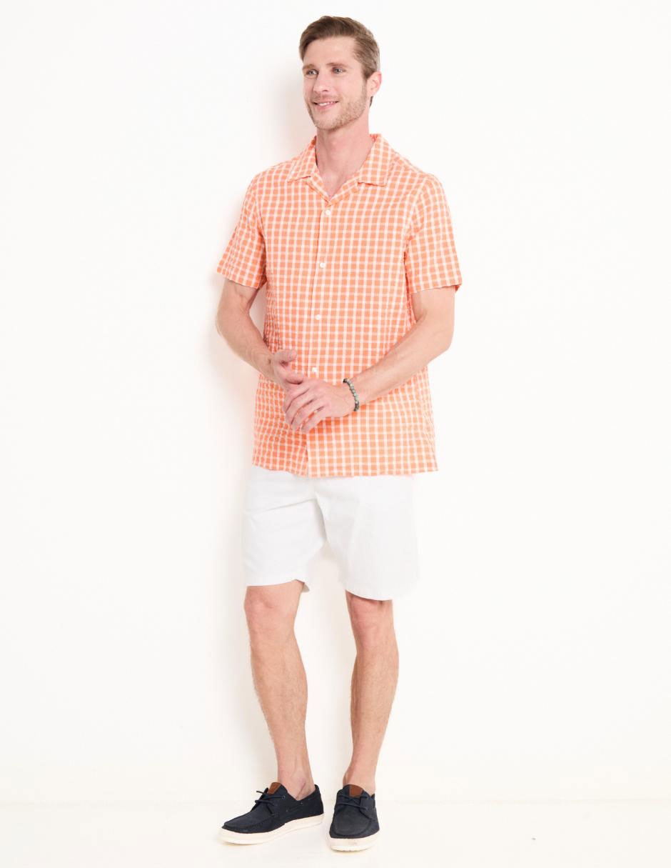Camisa casual Weekend de algodón manga corta para hombre 3