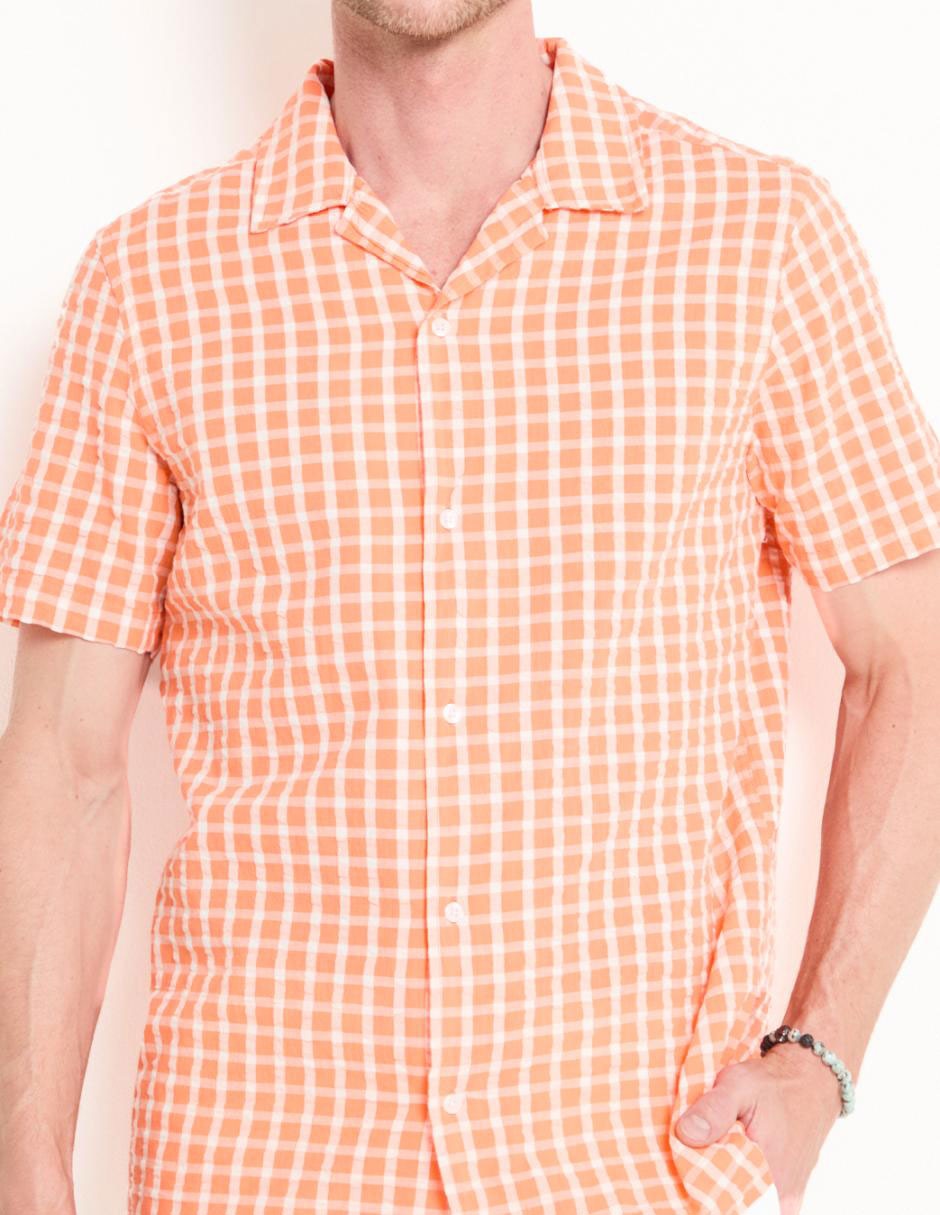 Camisa casual Weekend de algodón manga corta para hombre 4