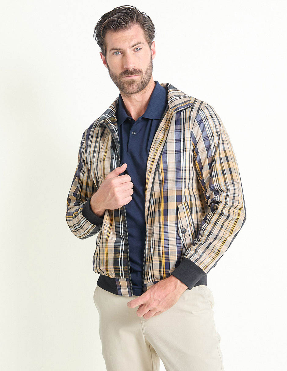 Chamarra casual con bolsillos para hombre 1