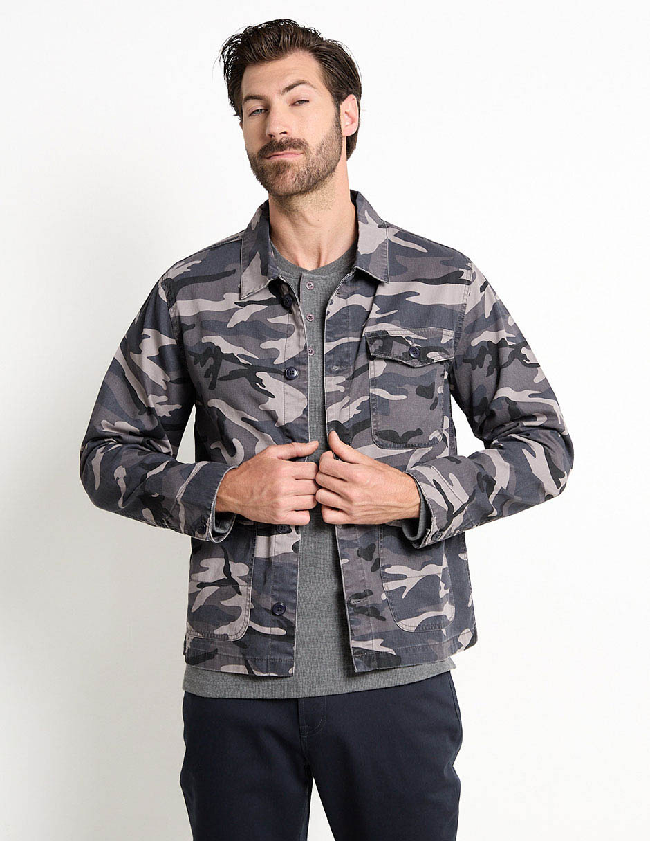 Sobrecamisa casual manga larga para hombre
