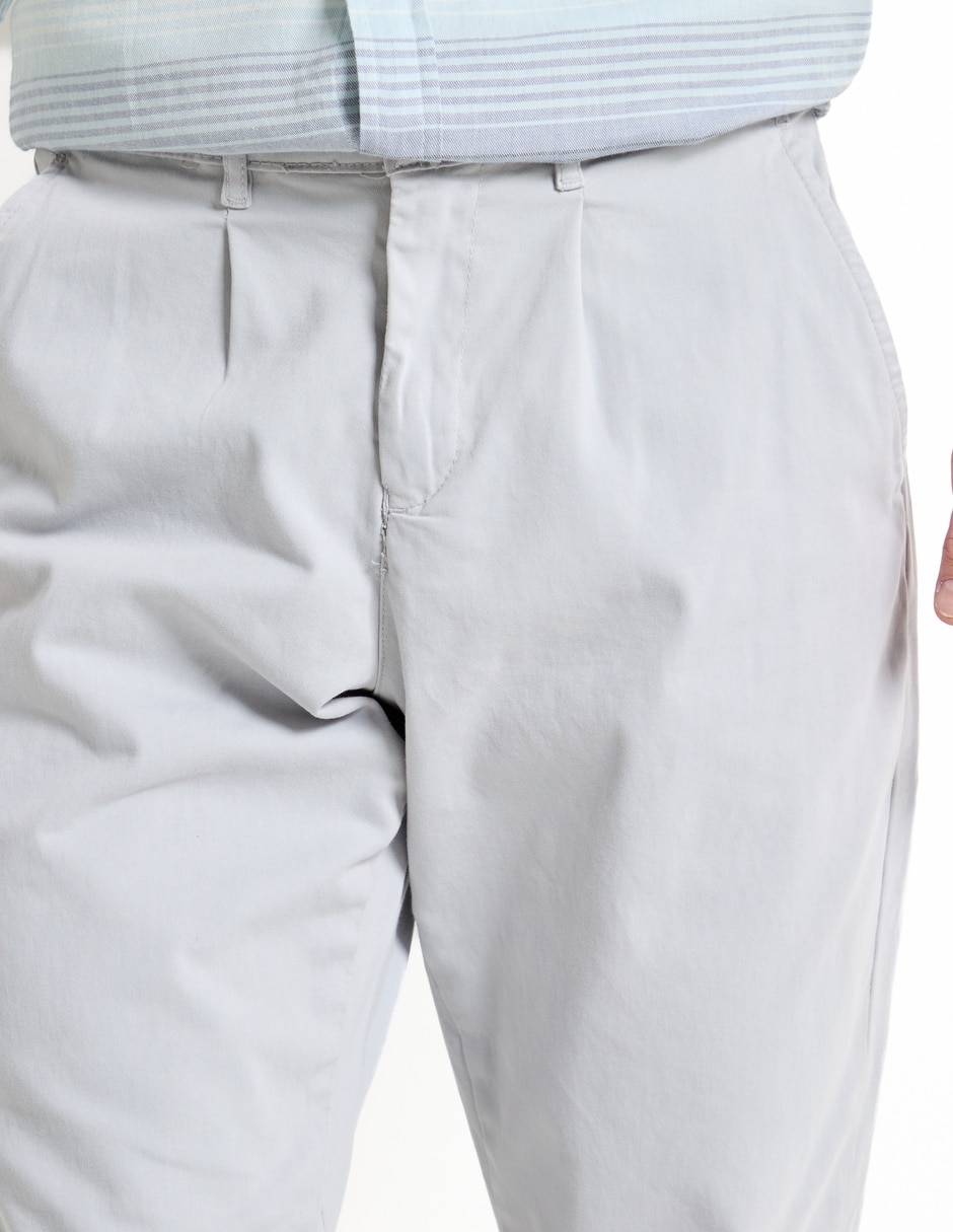 Pantalón recto de algodón para hombre 4