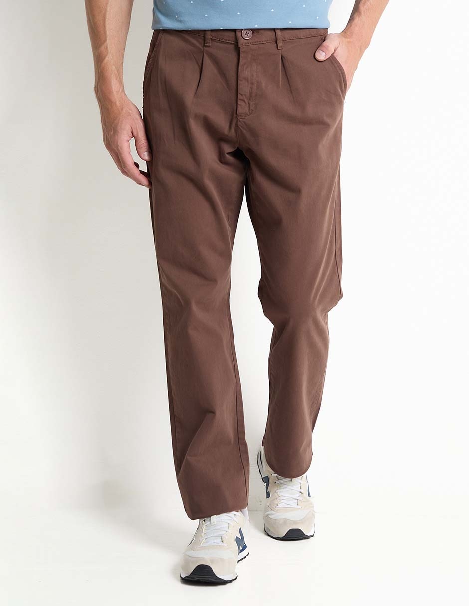 Pantalón recto de algodón para hombre Pantalón recto de algodón para hombre