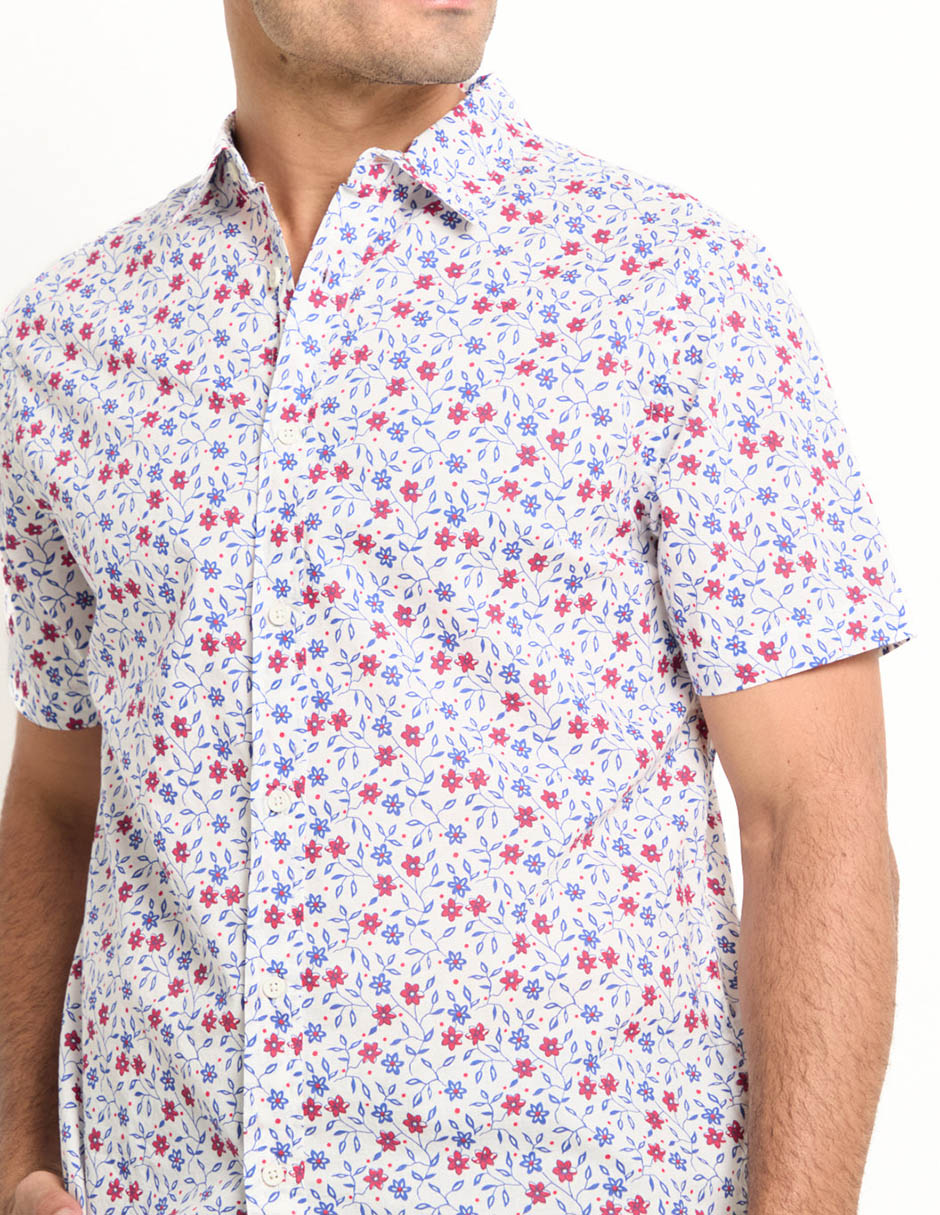 Camisa casual manga corta para hombre 4
