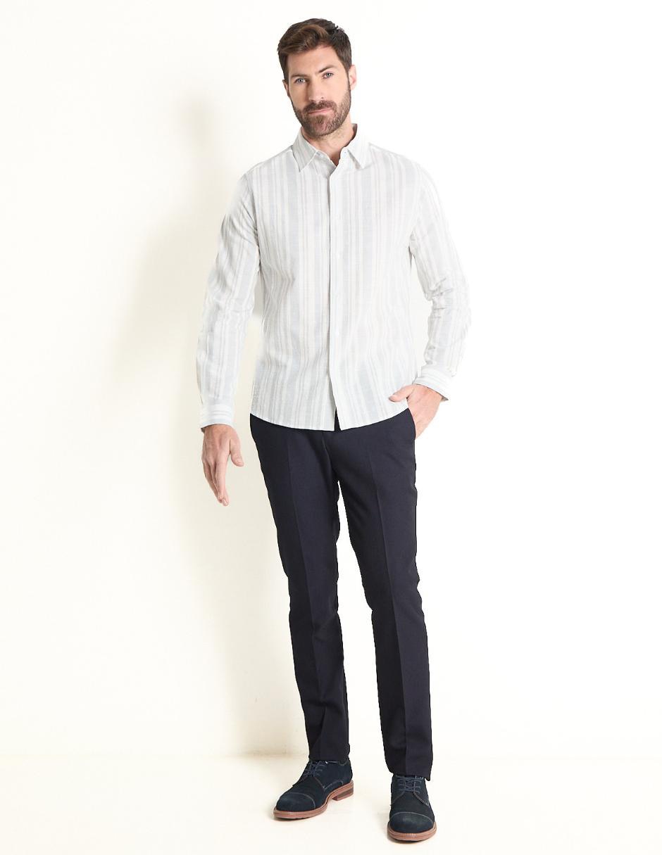 Camisa casual de algodón manga larga para hombre 3