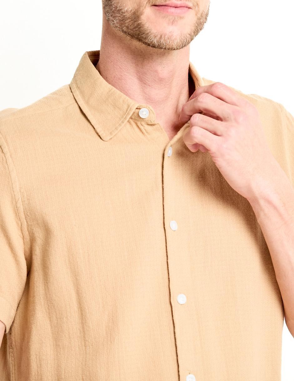 Camisa casual manga corta para hombre 4