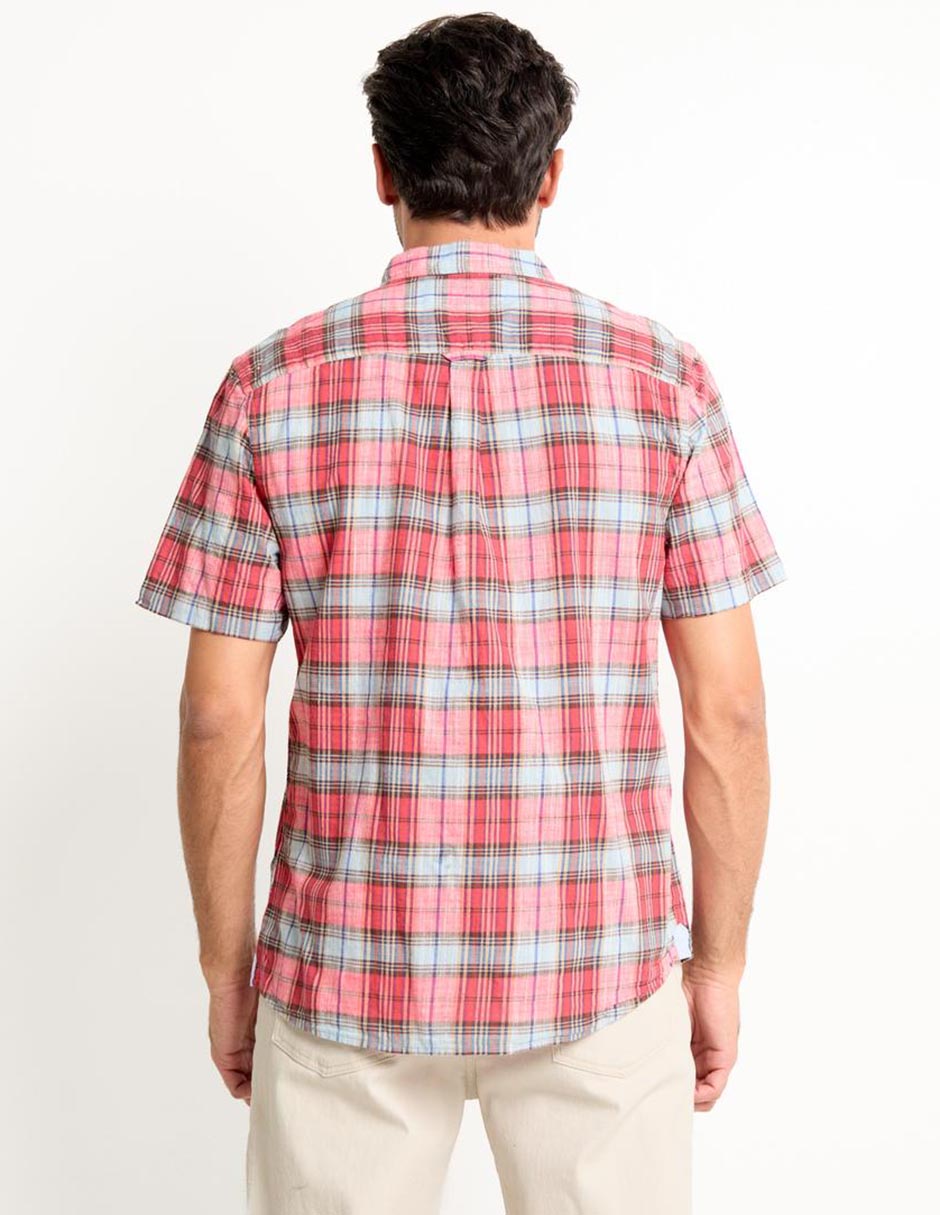 Camisa casual de algodón manga corta para hombre 2
