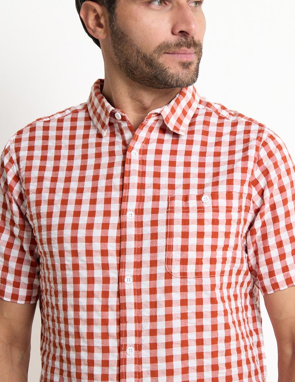 Camisa casual manga corta para hombre 4