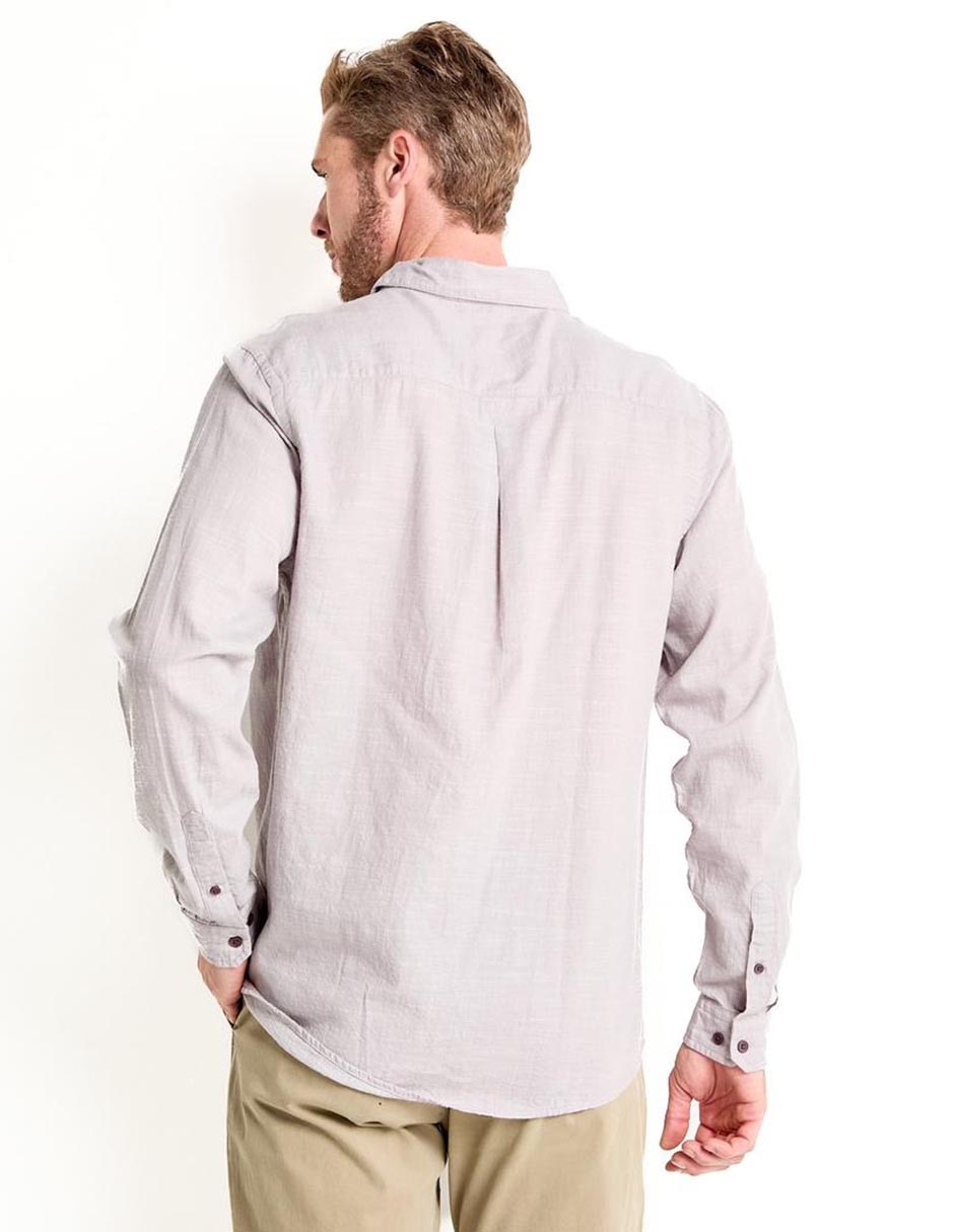 Camisa casual manga larga para hombre 2