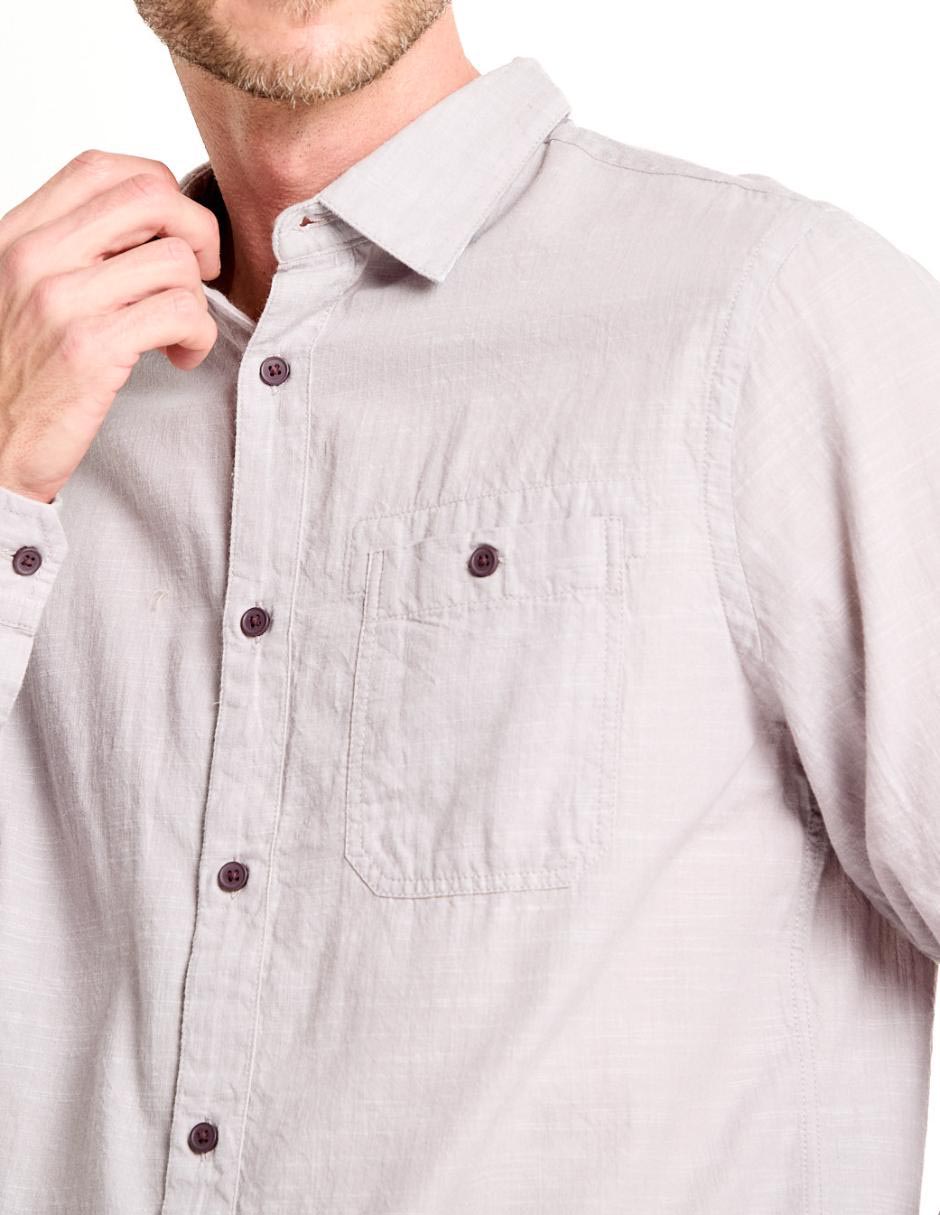 Camisa casual manga larga para hombre 4