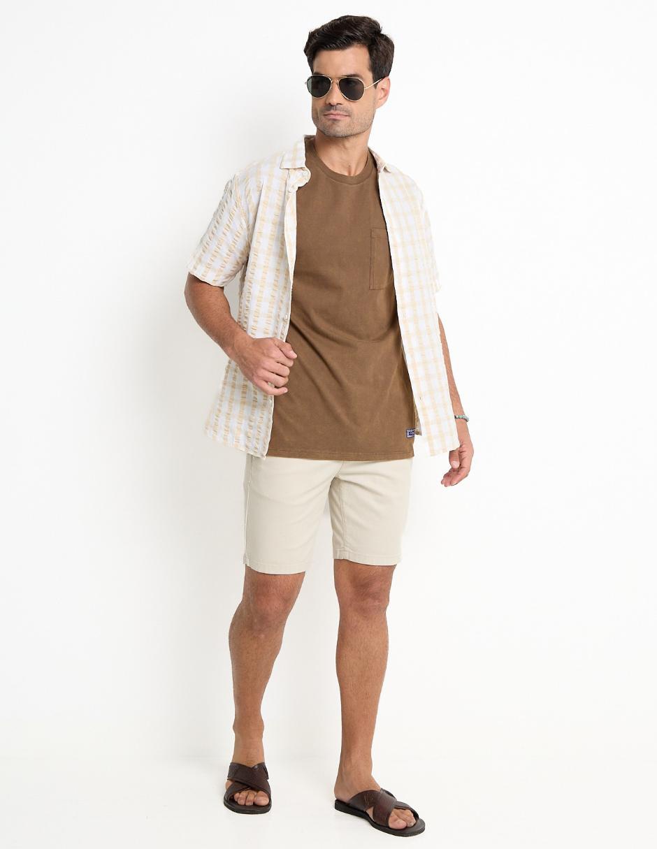 PLAYERA WKH25112-05 WEEKEND, M, CACAO