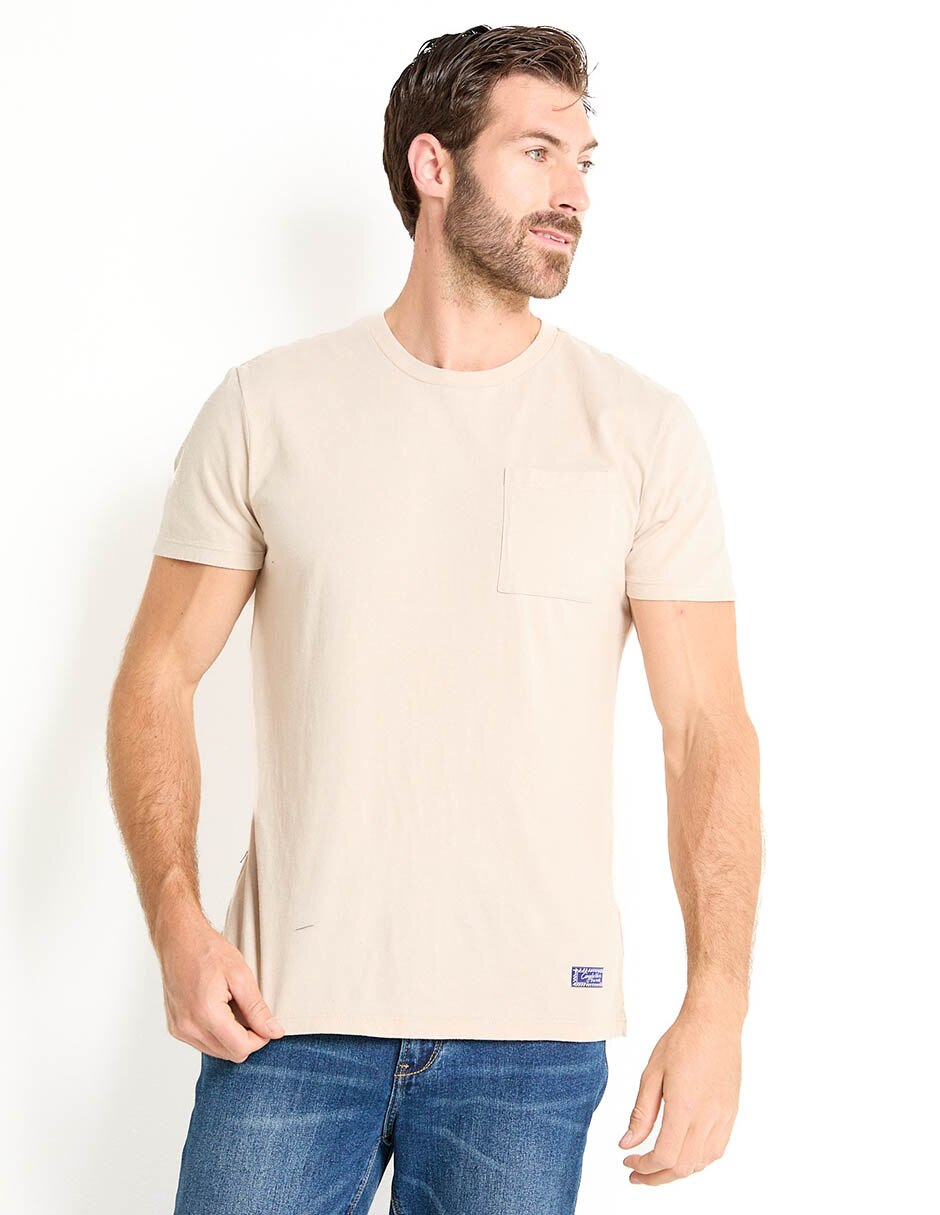 Playera cuello redondo para hombre