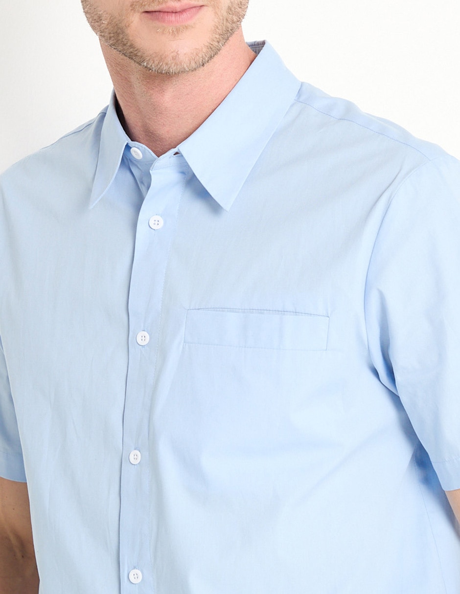 Camisa casual manga corta para hombre 4