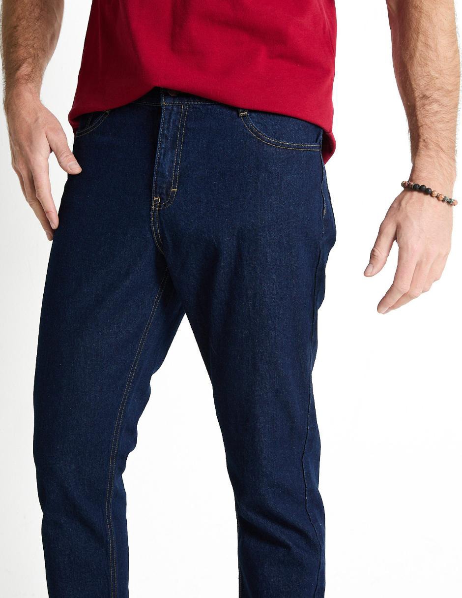 Jeans slim lavado obscuro para hombre 4