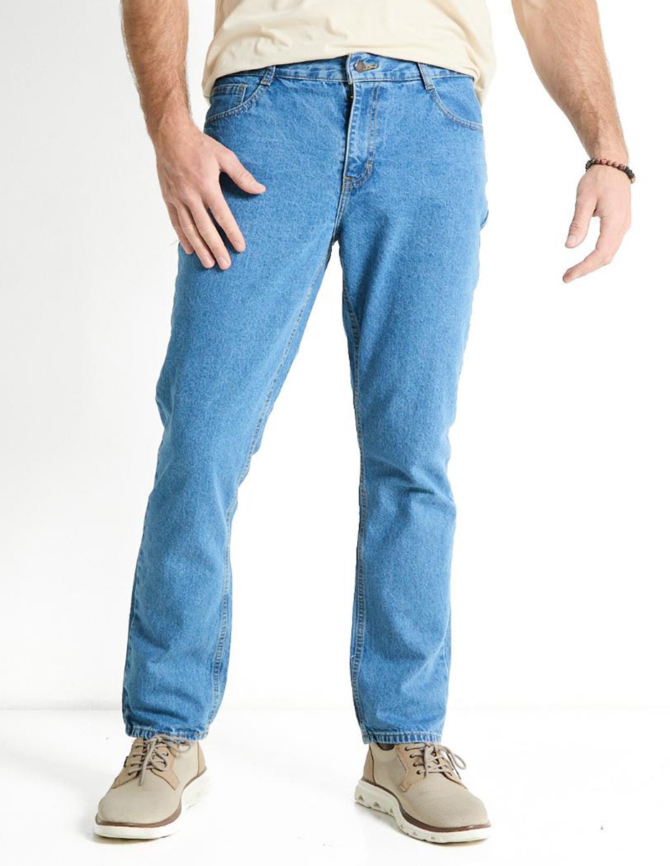 Jeans straight lavado claro para hombre Jeans straight lavado claro para hombre
