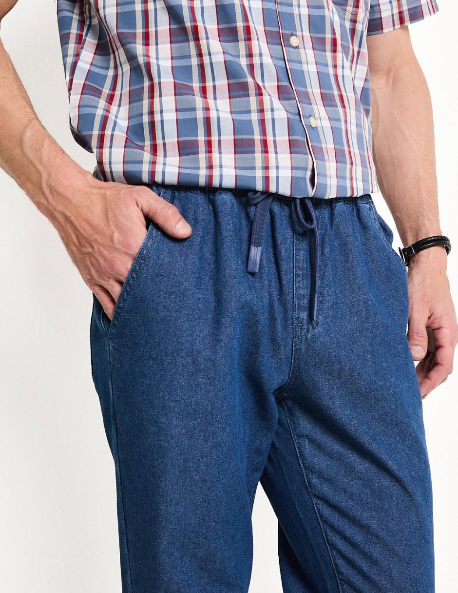 Pantalón slim de algodón para hombre 4