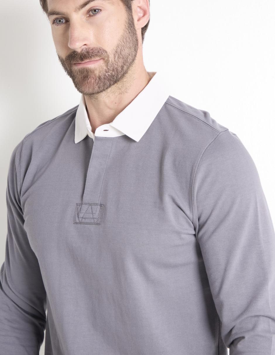 POLO WKH25007-07 WEEKEND LISO, M, GRIS