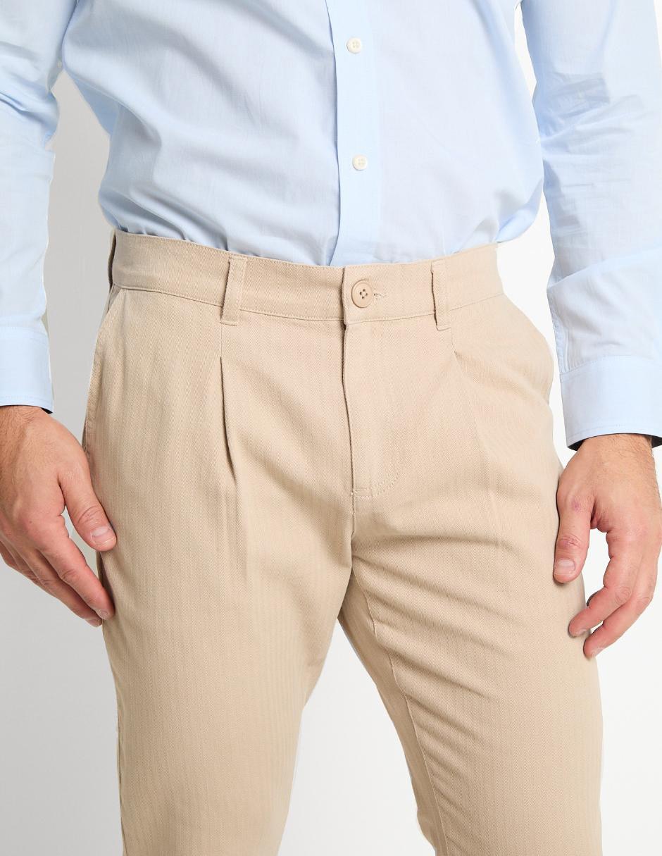 PANTALON CON PINZAS, 38, FEATHER GRAY L