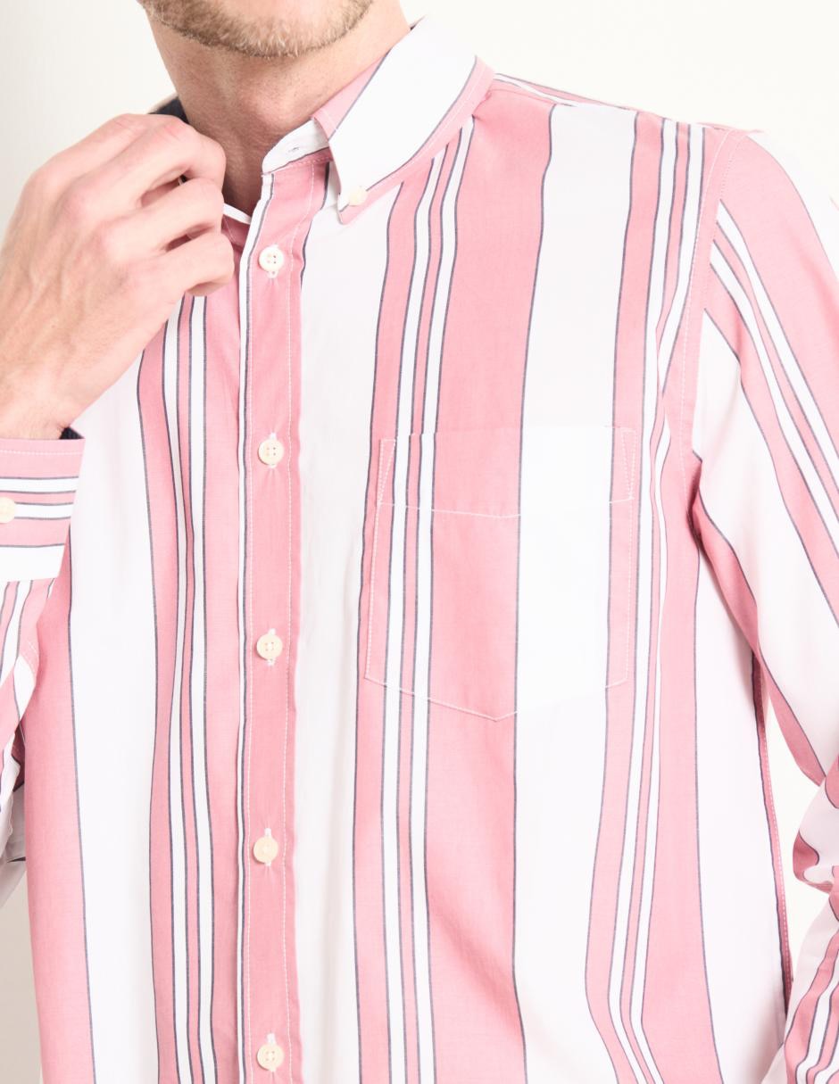 Camisa casual de algodón manga larga para hombre 4