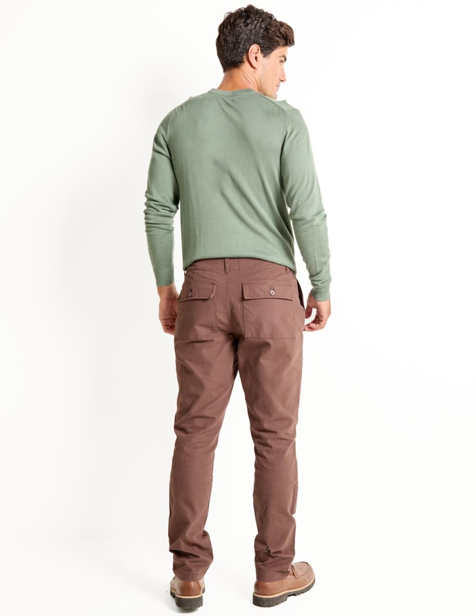 Pantalón recto de algodón para hombre 2