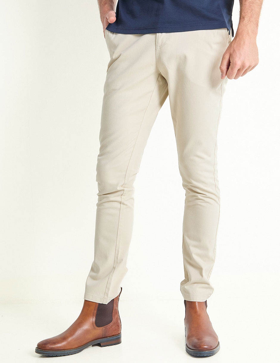 Pantalón slim de algodón para hombre 1
