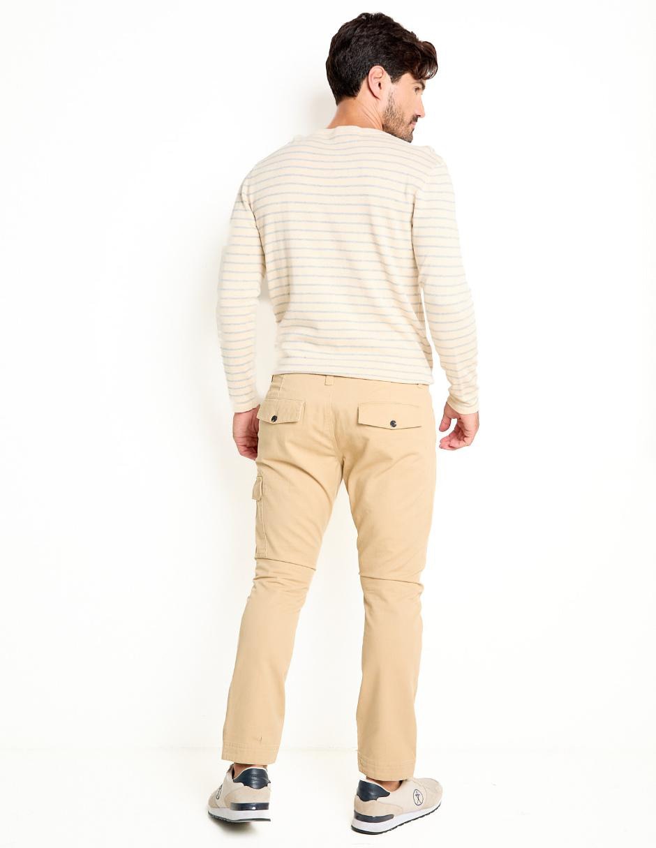 Pantalón cargo slim de algodón para hombre 2