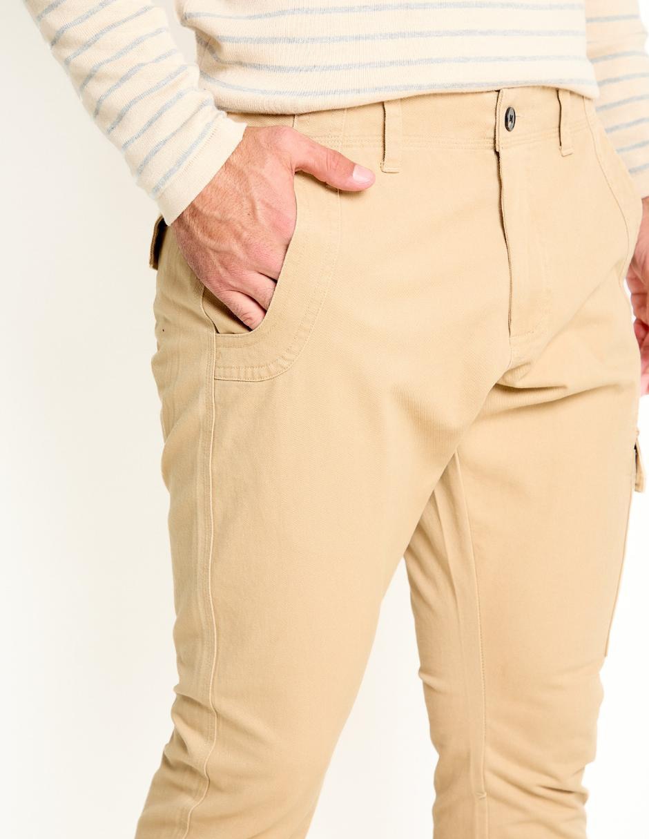 Pantalón cargo slim de algodón para hombre 4