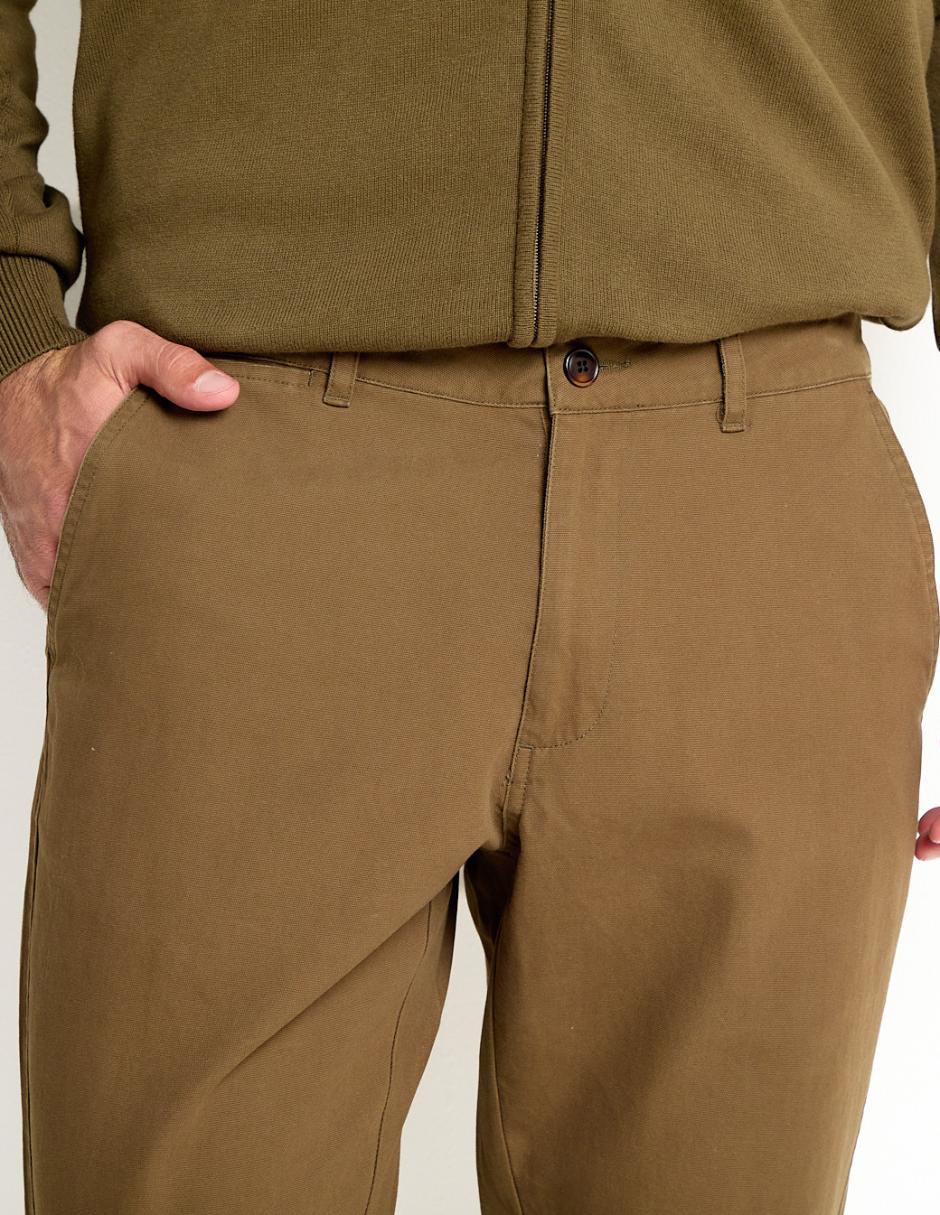 Pantalón slim de algodón para hombre 4