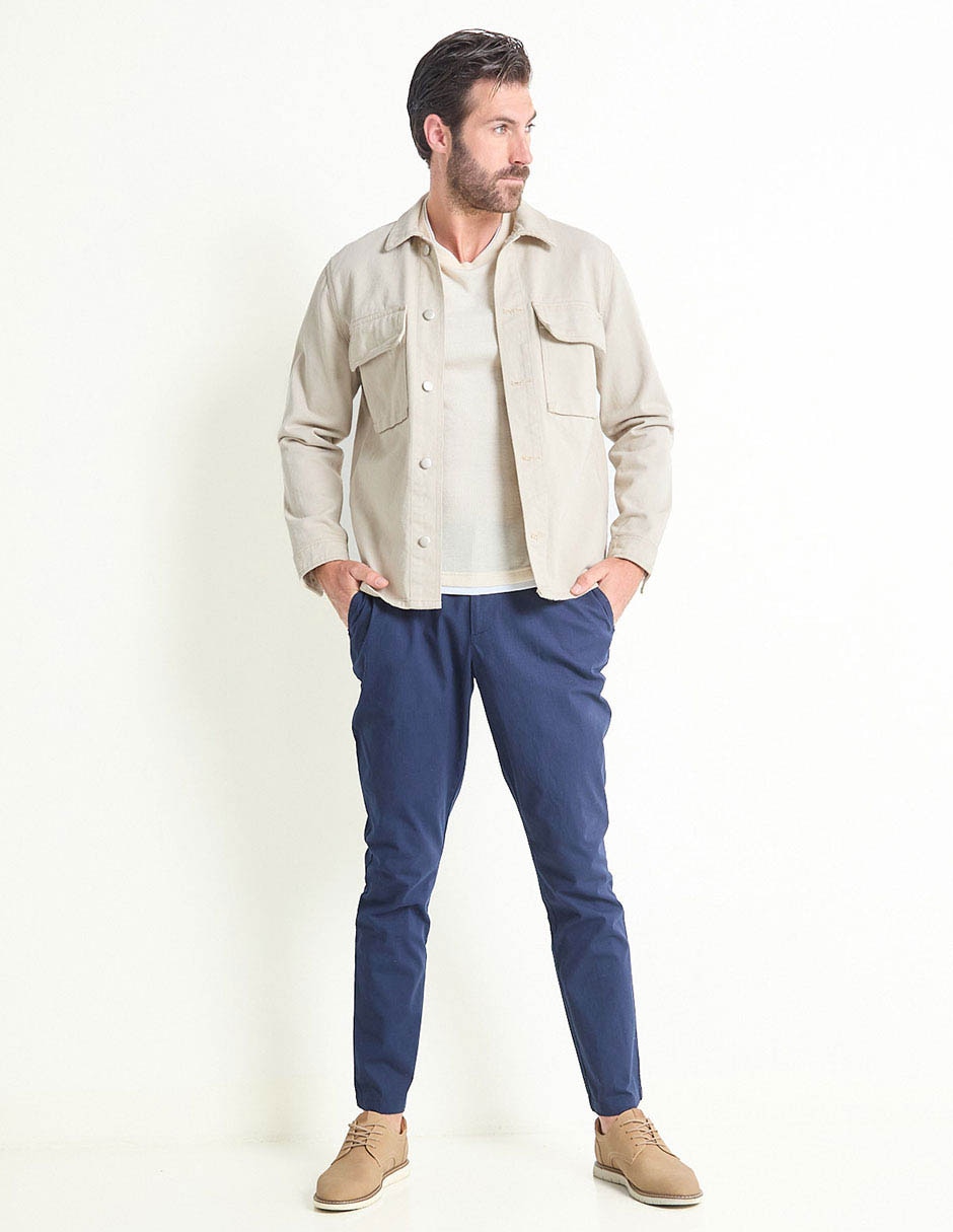Pantalón slim de algodón para hombre 3