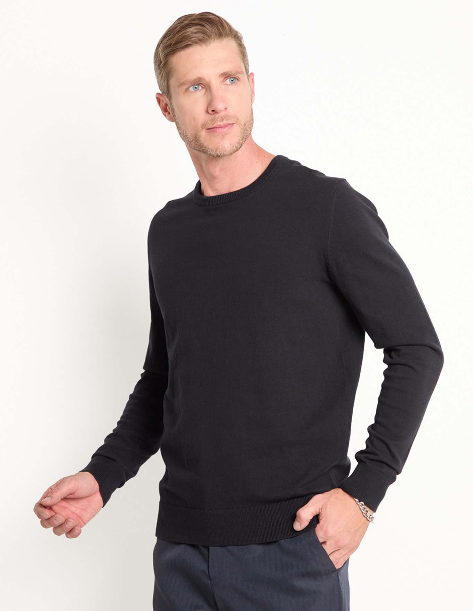 Suéter cuello redondo para hombre