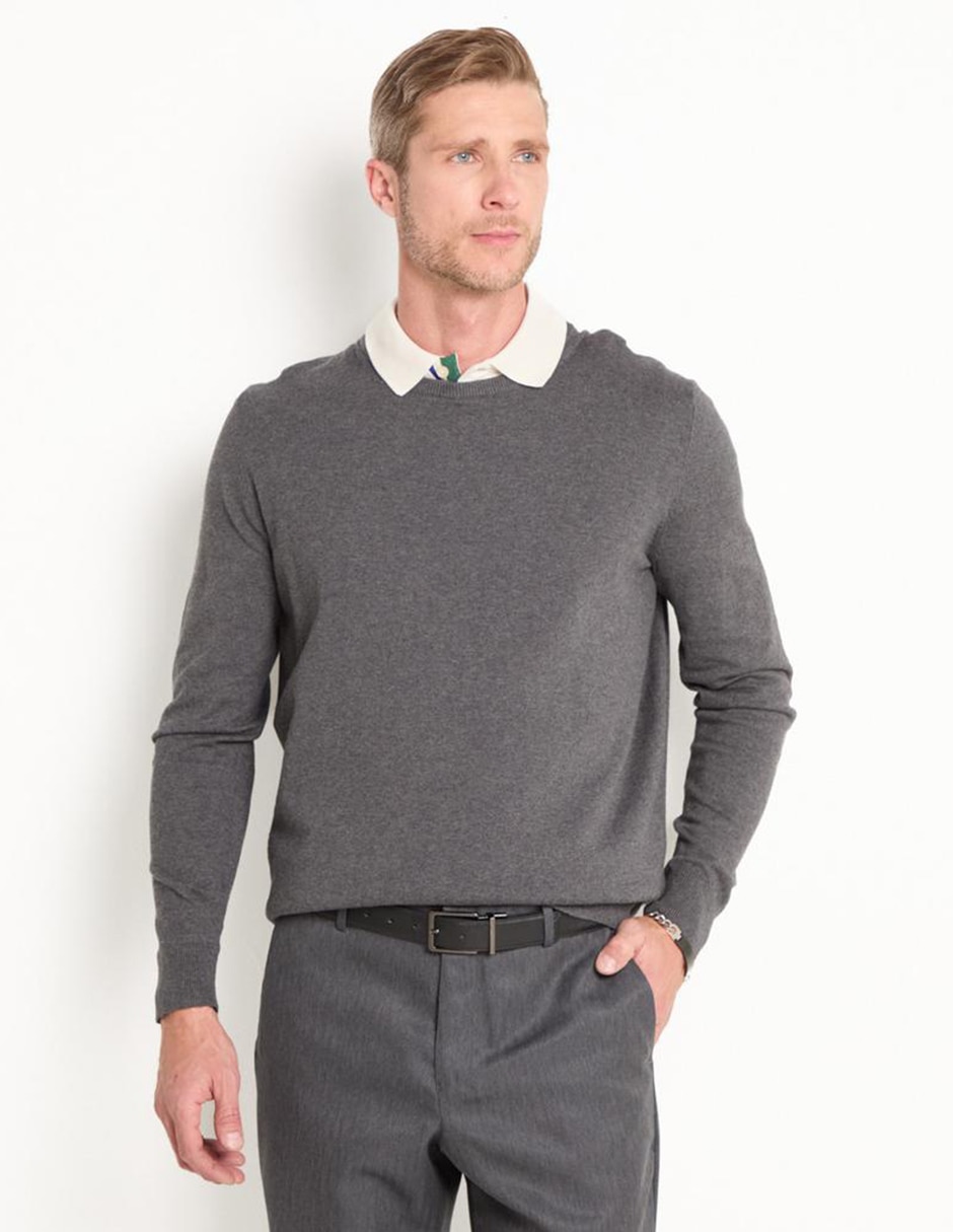 Suéter cuello redondo para hombre