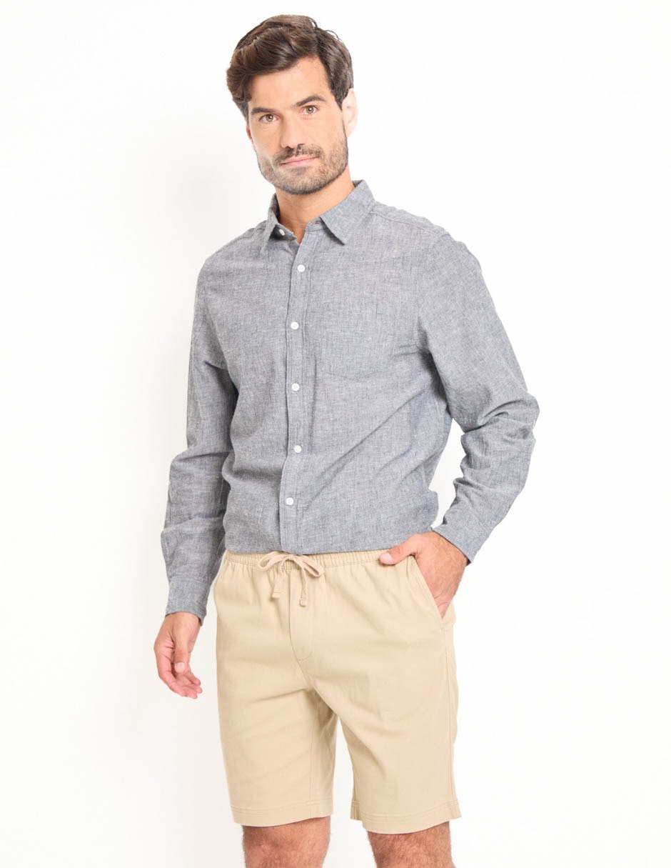 Bermuda de algodón para hombre