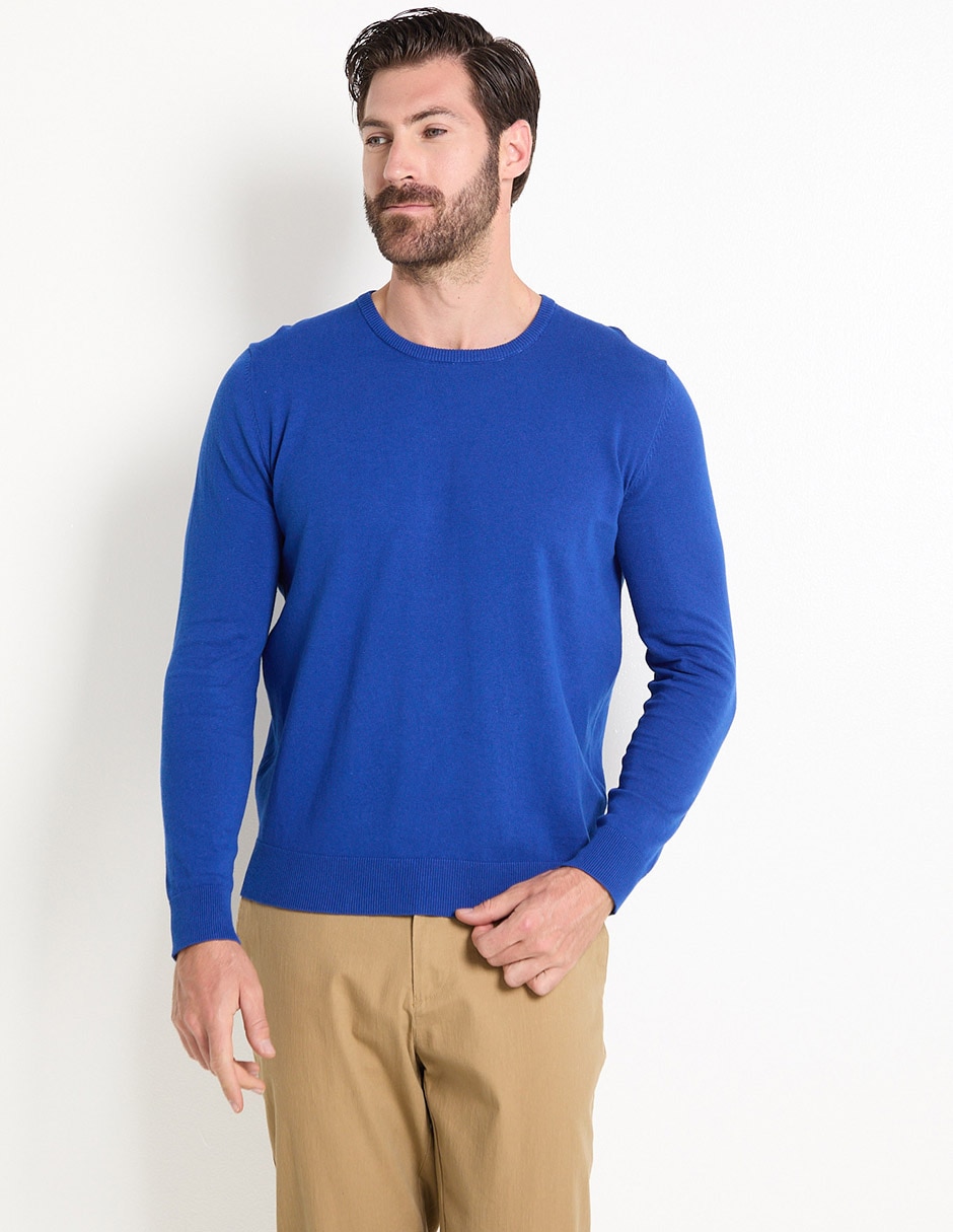 Suéter cuello redondo para hombre