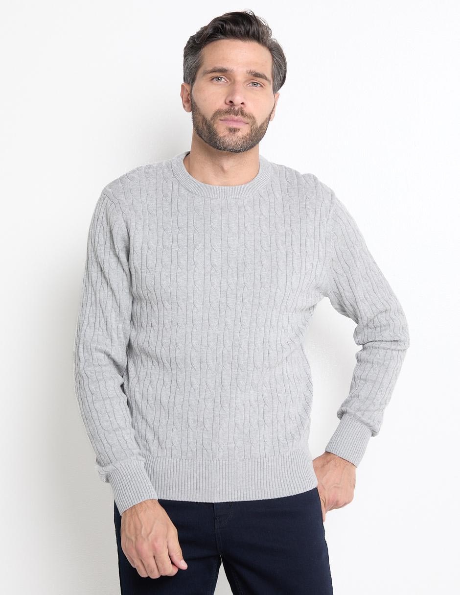 Suéter cuello redondo para hombre 1