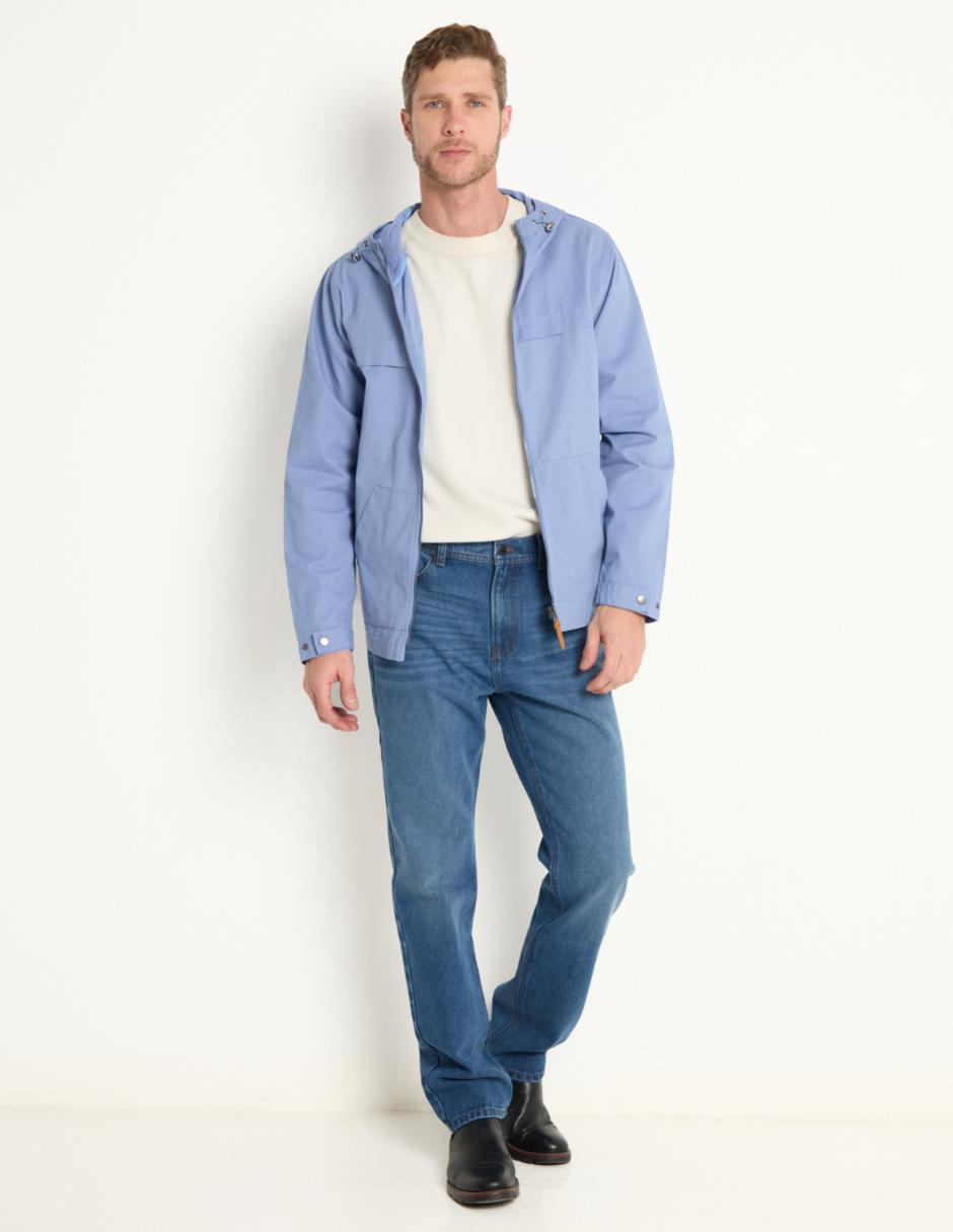 Jeans straight lavado medio para hombre 3